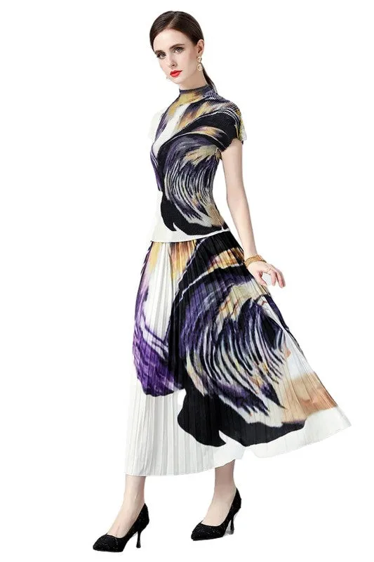 2-Piece Painted Print Maxi Dress *Online Only*