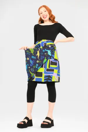 Aluula Long Reversible Button Skirt