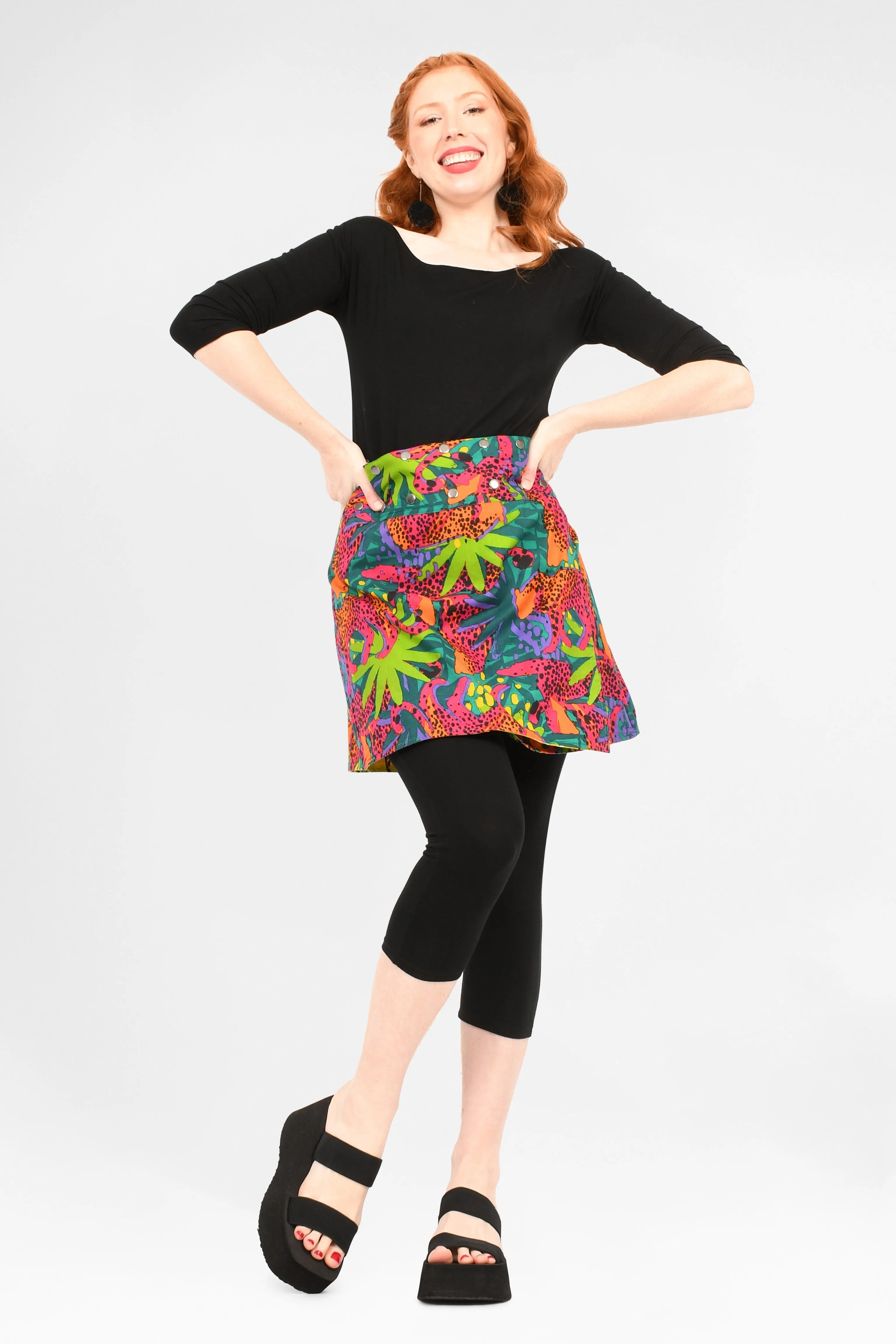 Aluula Short Reversible Button Skirt