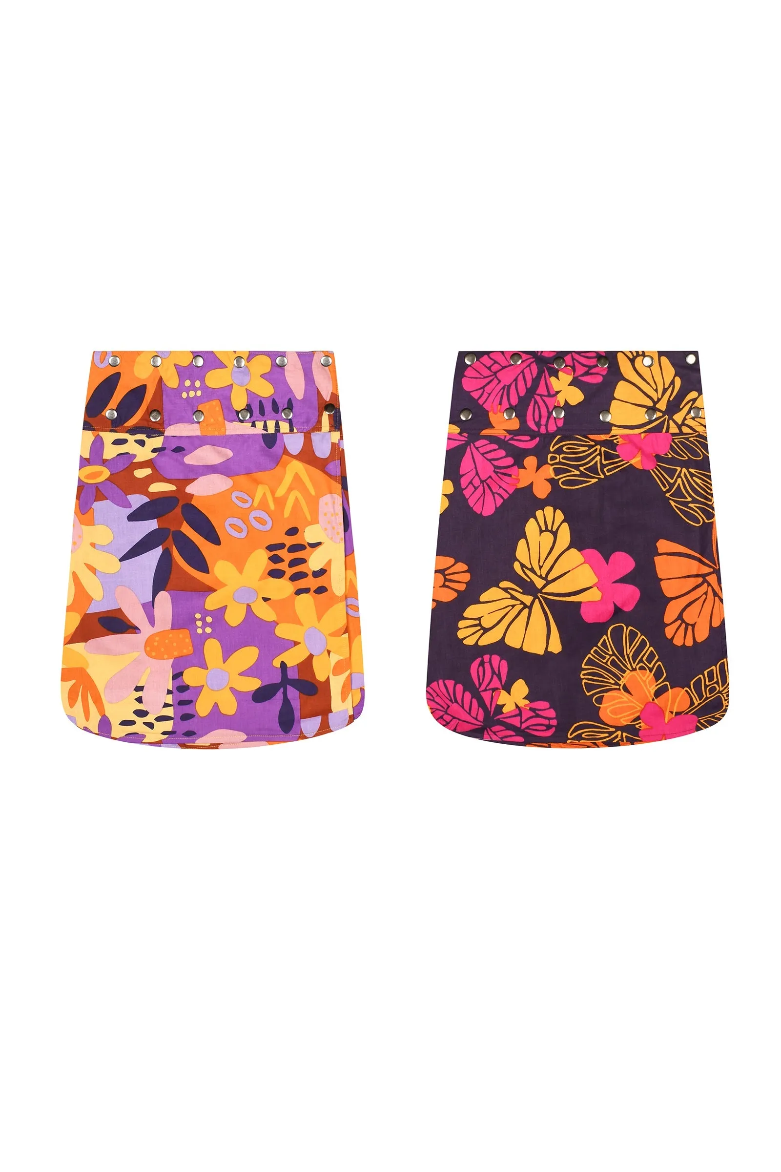 Aluula Short Reversible Button Skirt