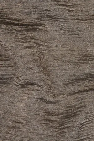 Black Copper Gold Metallic Crushed Organza Fabric