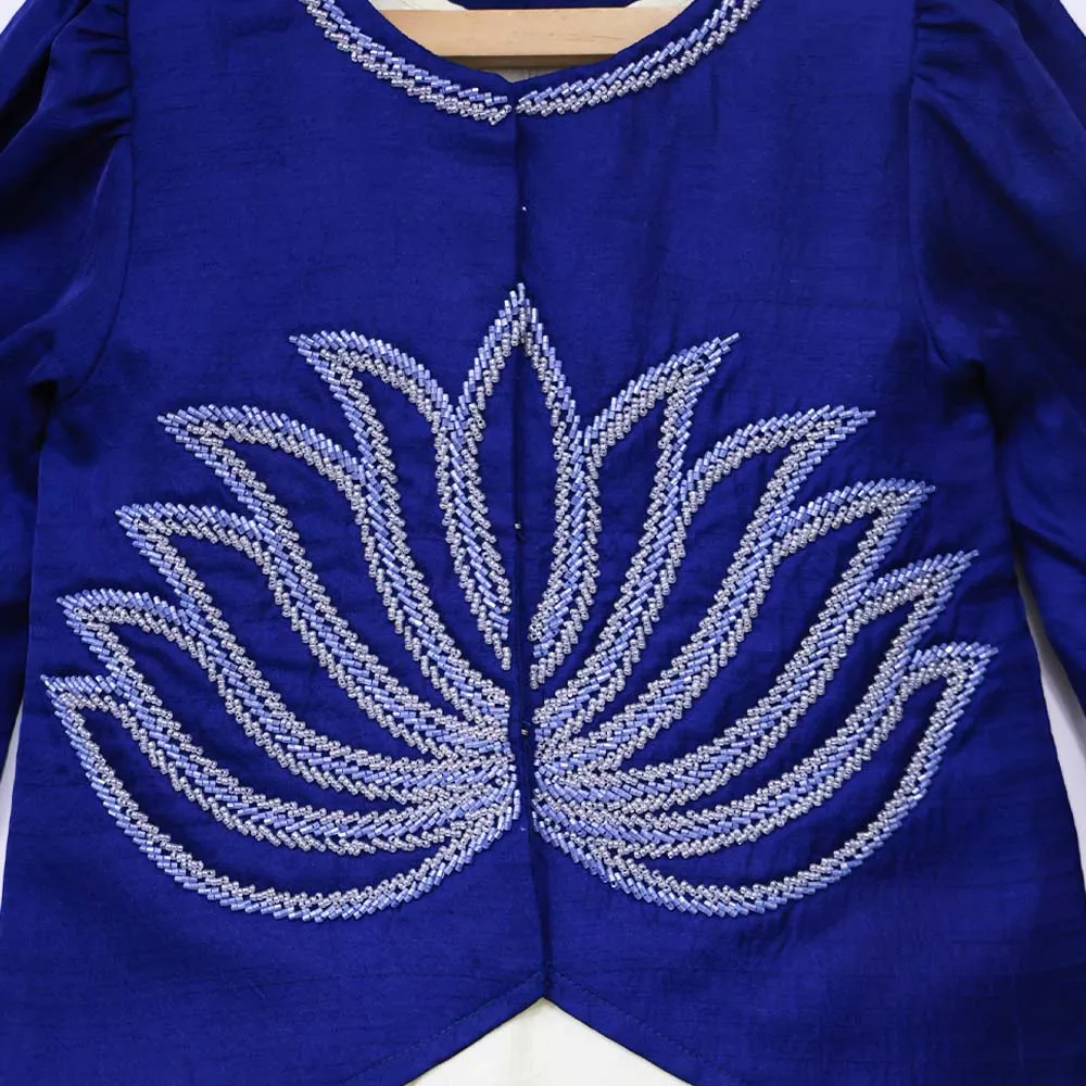 Blue Lotus Jacket With Gown