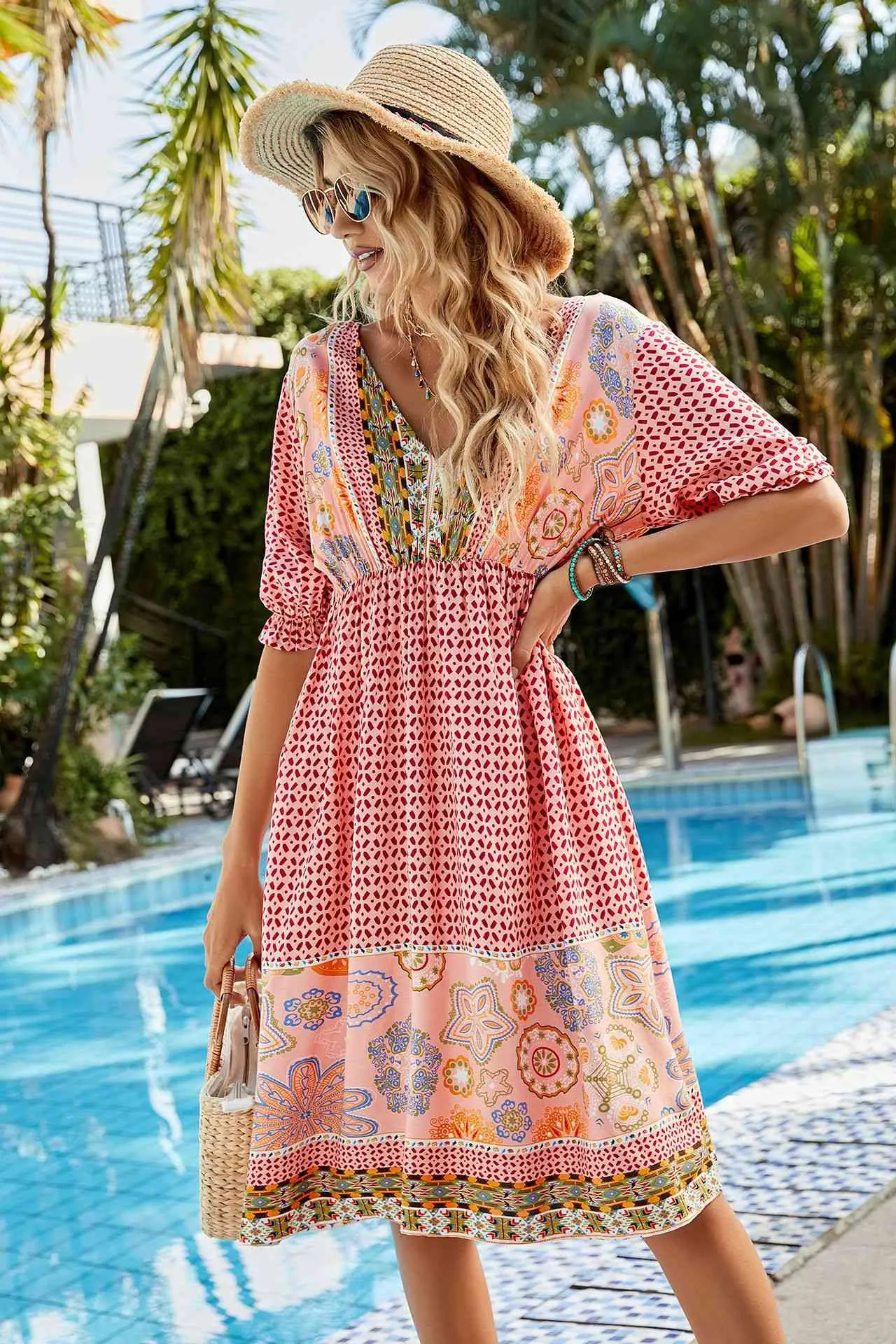 Bohemian Short Summer Dress