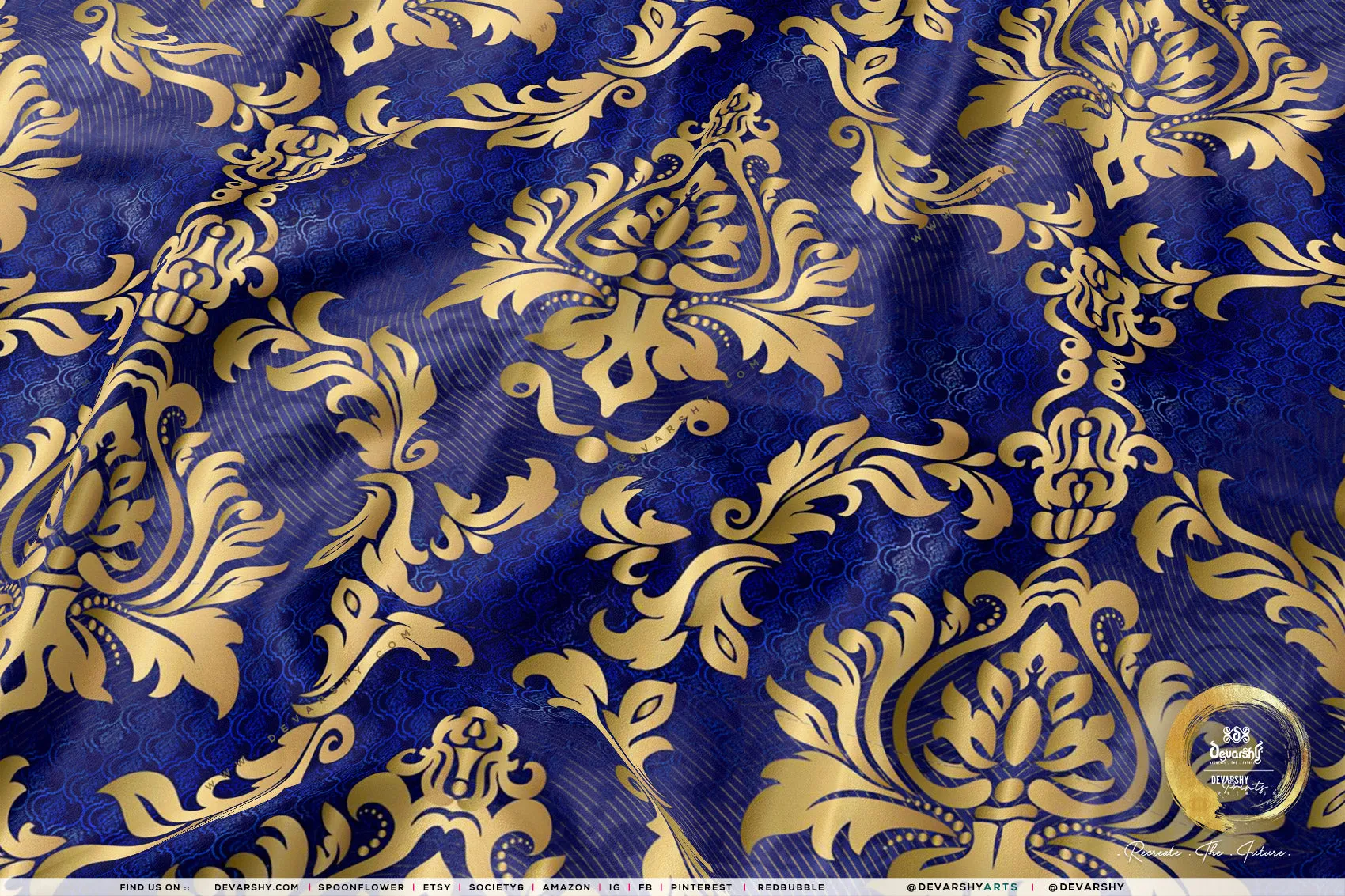 Brocade Print Apparel Fabric 3Meters , 9 Designs | 8 Fabrics Option | Fabric By the Yard | 066