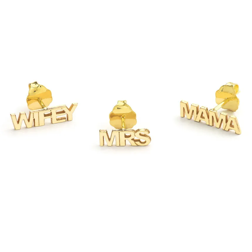 Customized Earrings With Name