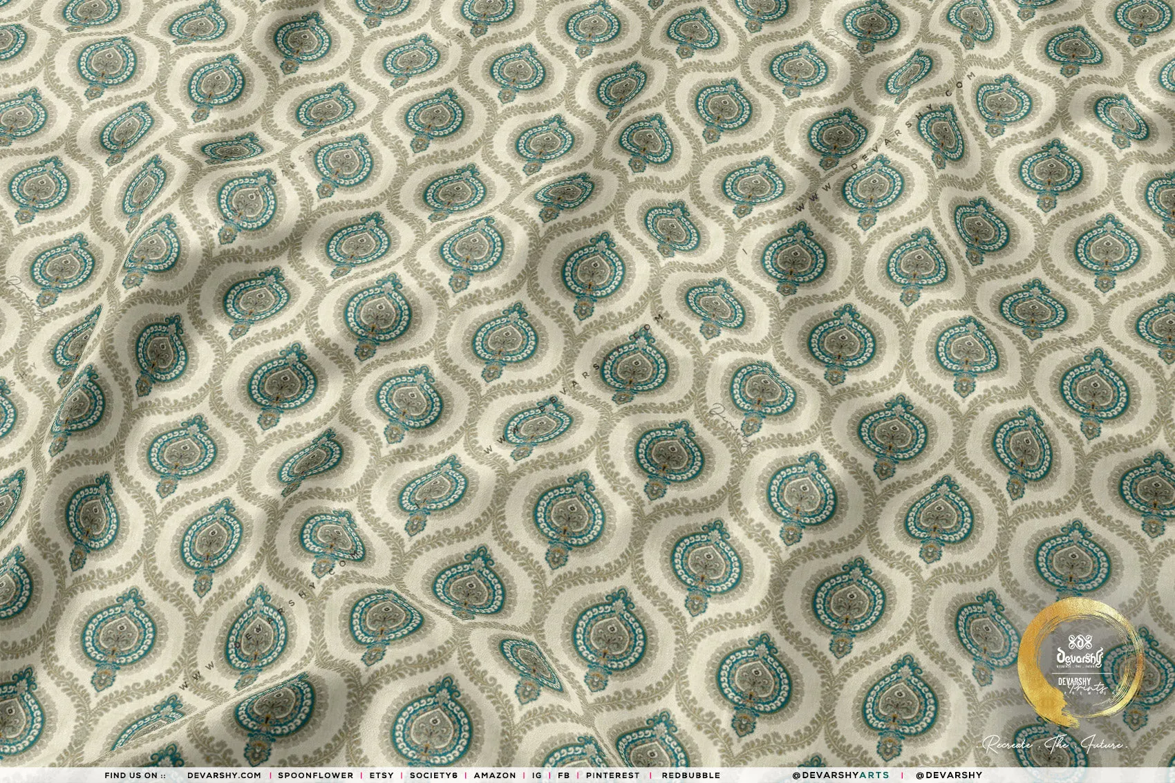 DamasQus Apparel Fabric 3Meters , 9 Designs | 8 Fabric Options | Damask Fabric By the Yard | 075