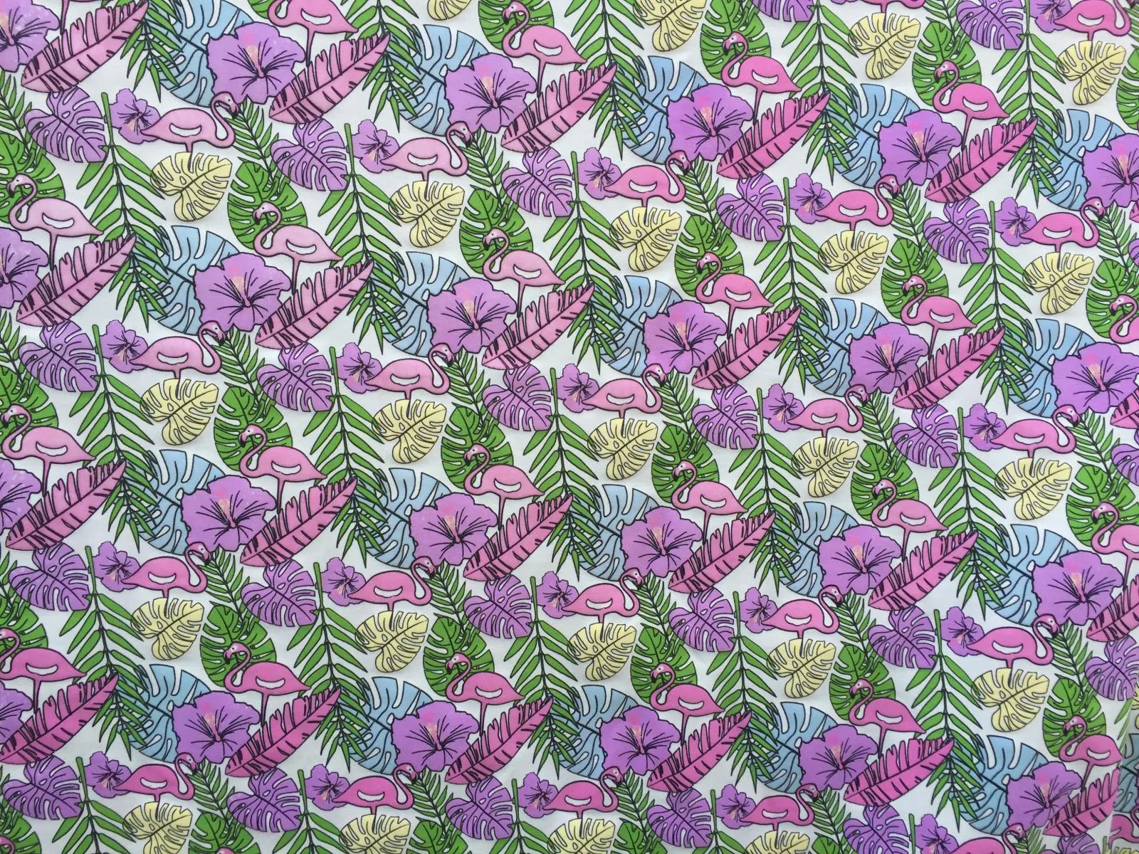 Flamingo Cotton Jersey UV Colour Changing Light Sun Reactive Fabric 58" MT955