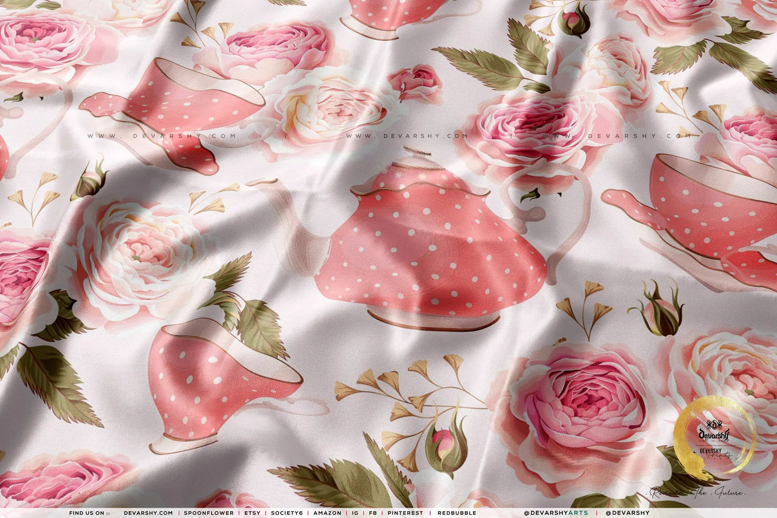 Floral Petals Apparel Fabric 3Meters , 9 Designs | 8 Fabrics Option | Fabric By the Yard | D20150