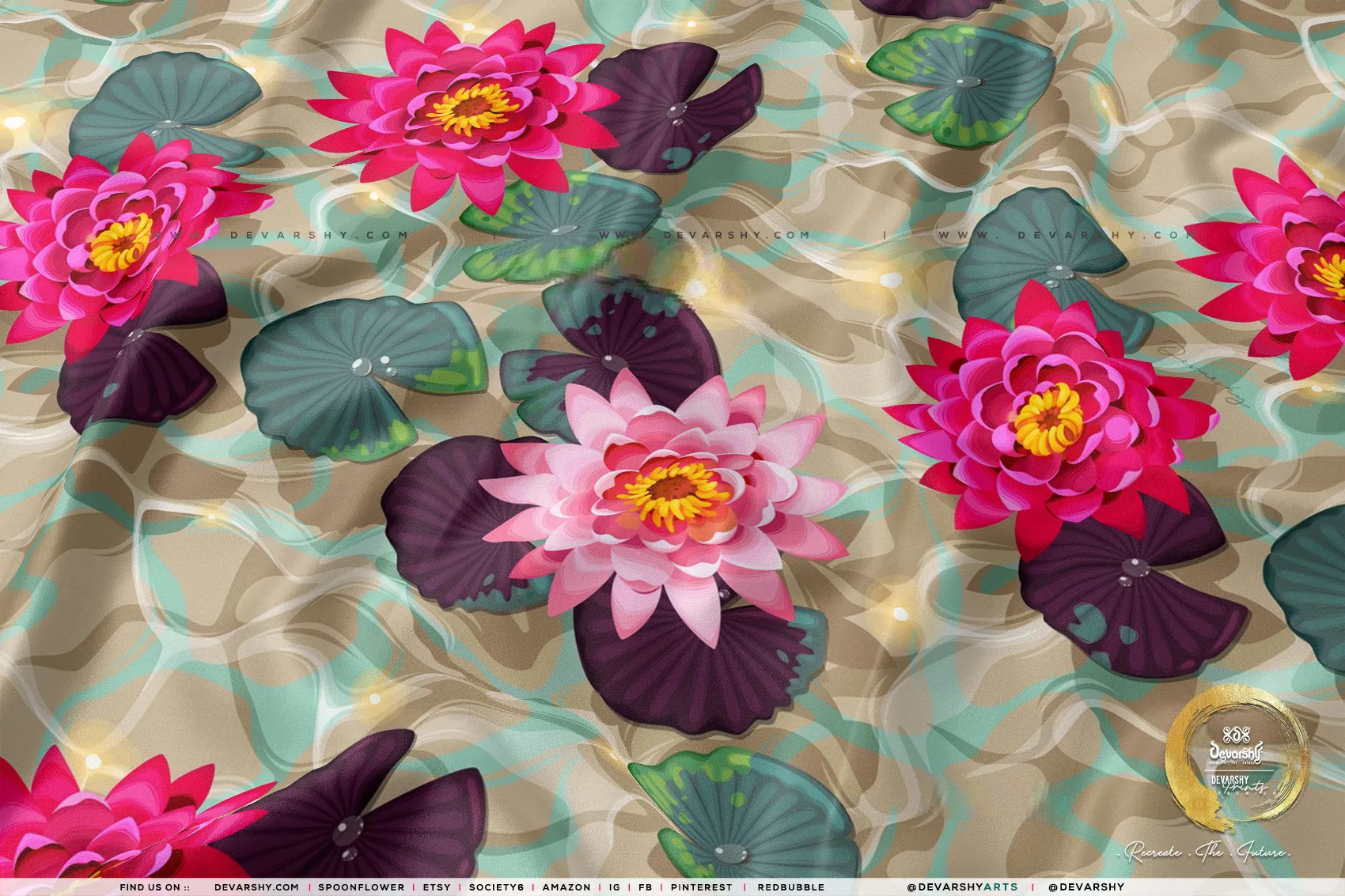 Flowers Apparel Fabric 3Meters , 9 Designs | 8 Fabrics Option | Fabric By the Yard | D20152