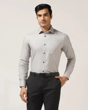 Formal Grey Solid Shirt - Retro