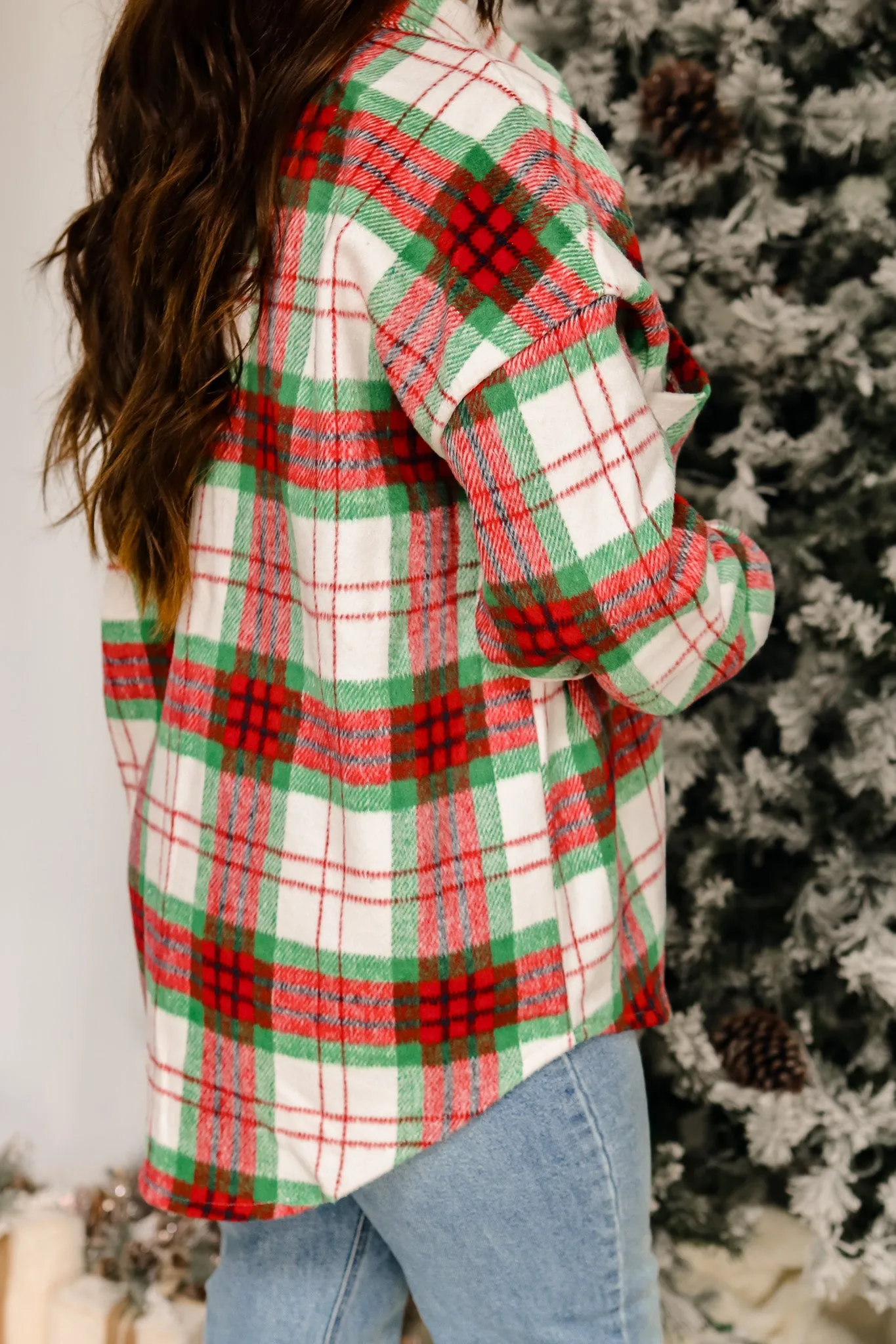 Gift Giving Plaid Shacket