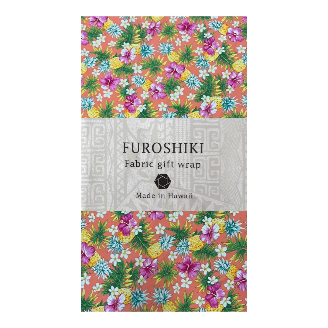 Gift Wrapping Fabric / Furoshiki - Pineapple,Hiibiscus and plumeria