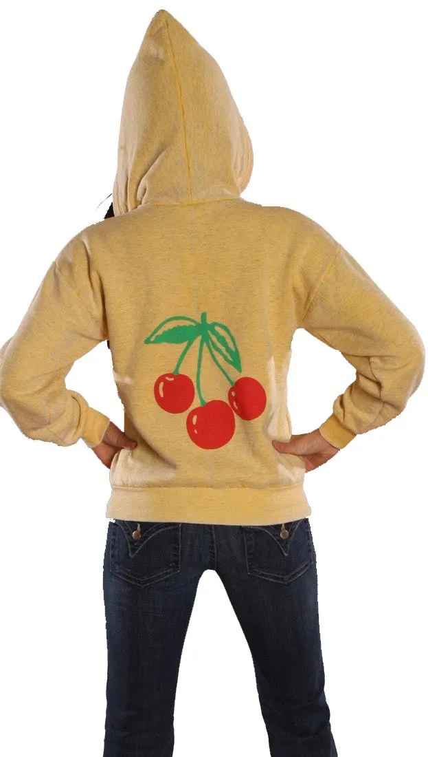 Jet Burnout Cherry Hoodie Yellow