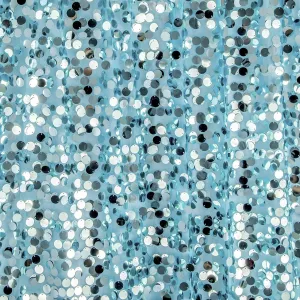 Large Payette Sequin Table Runner - Baby Blue