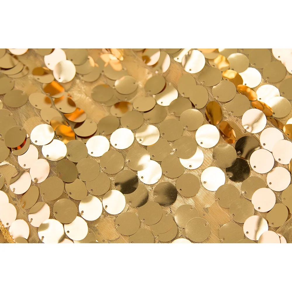 Large Payette Sequin Table Runner - Gold