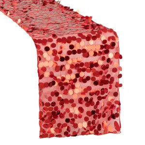 Large Payette Sequin Table Runner - Red