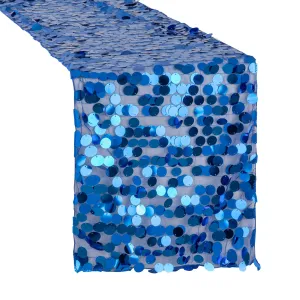 Large Payette Sequin Table Runner - Royal Blue