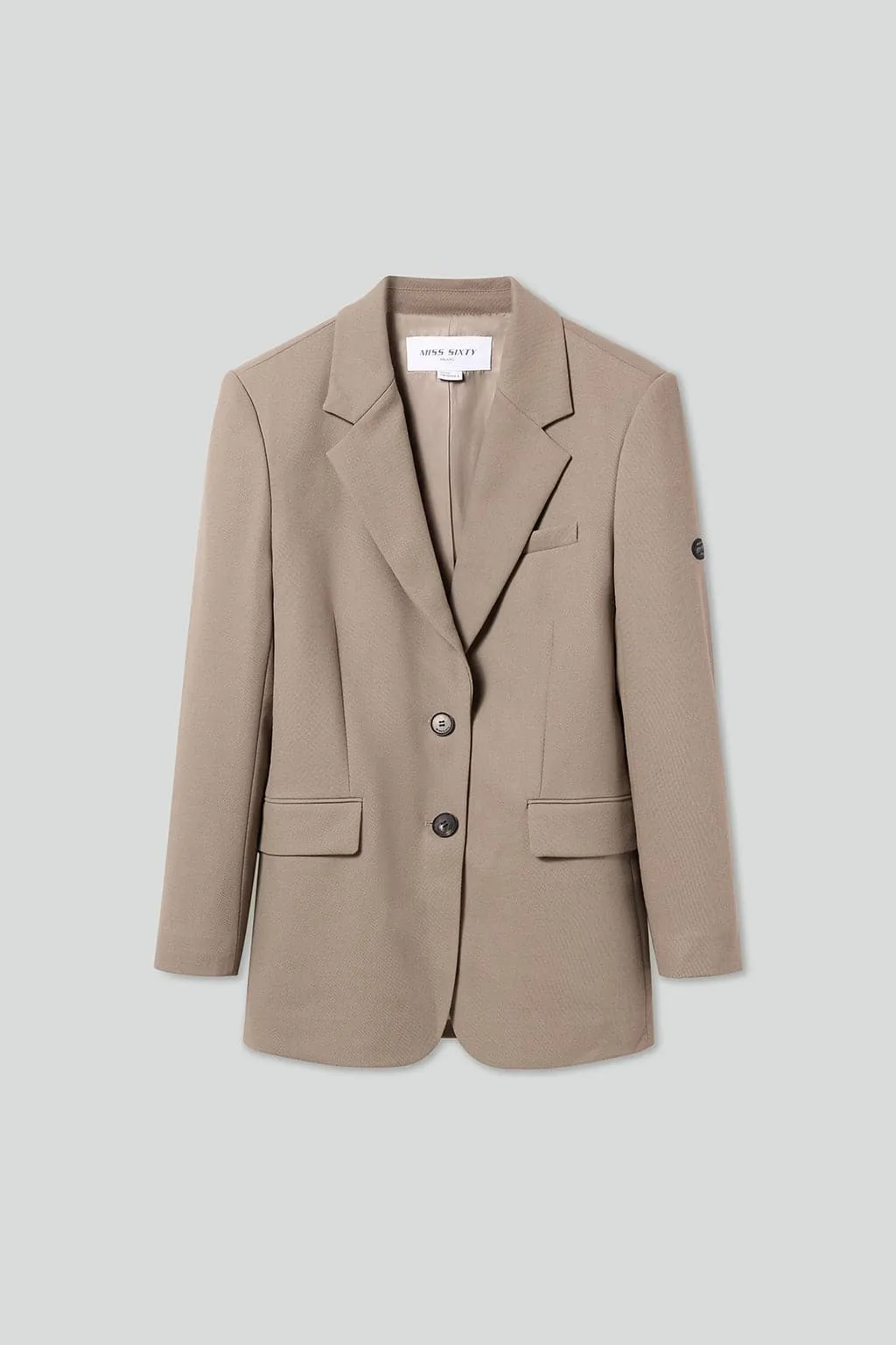 Loose Fit Single Breasted Suit Jacket