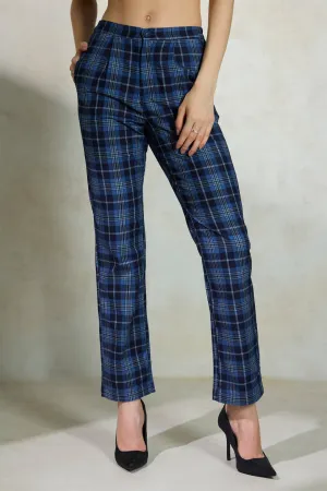 Lucy Trouser|Checked Cotton Trousers