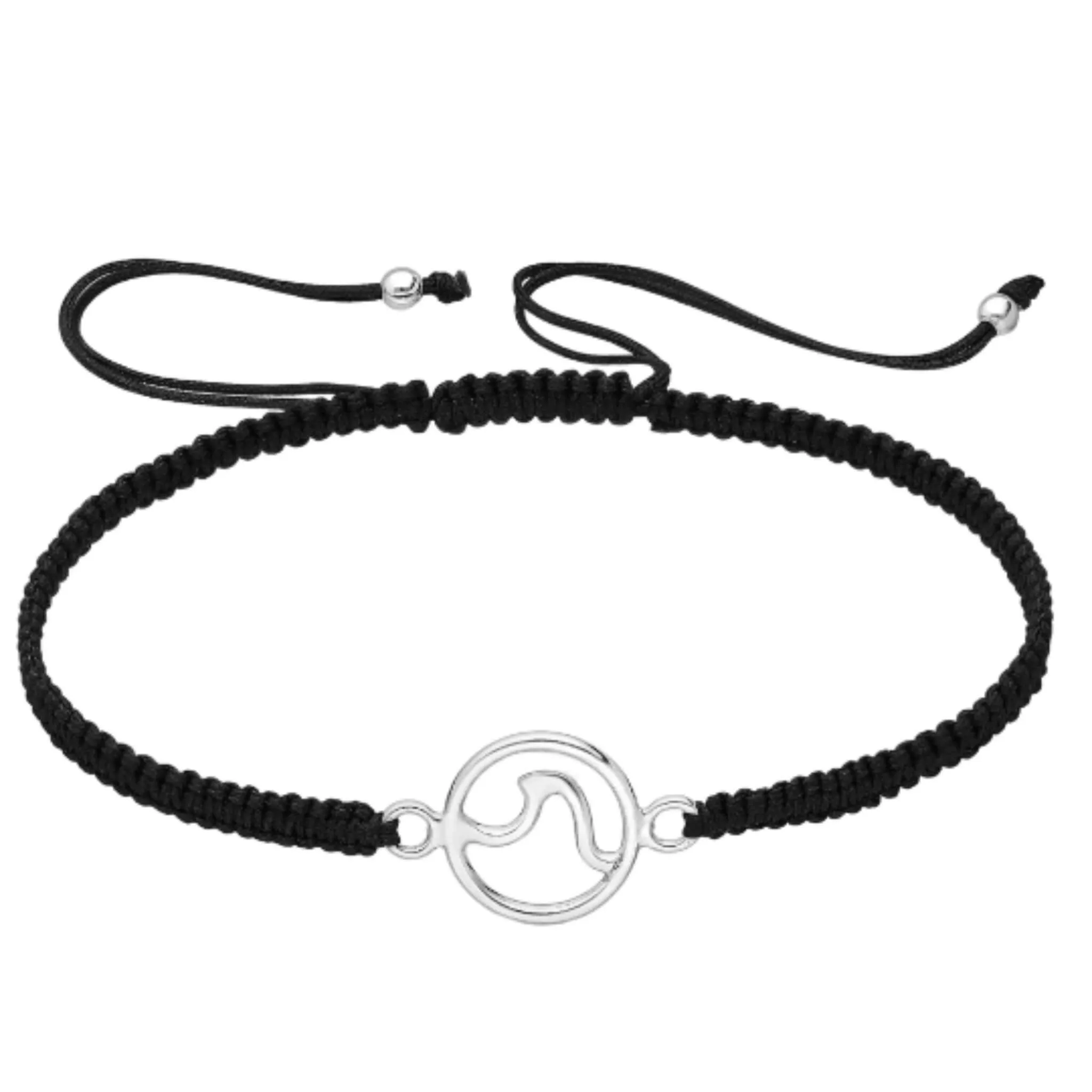 Macramé Sterling Silver Wave Bracelet