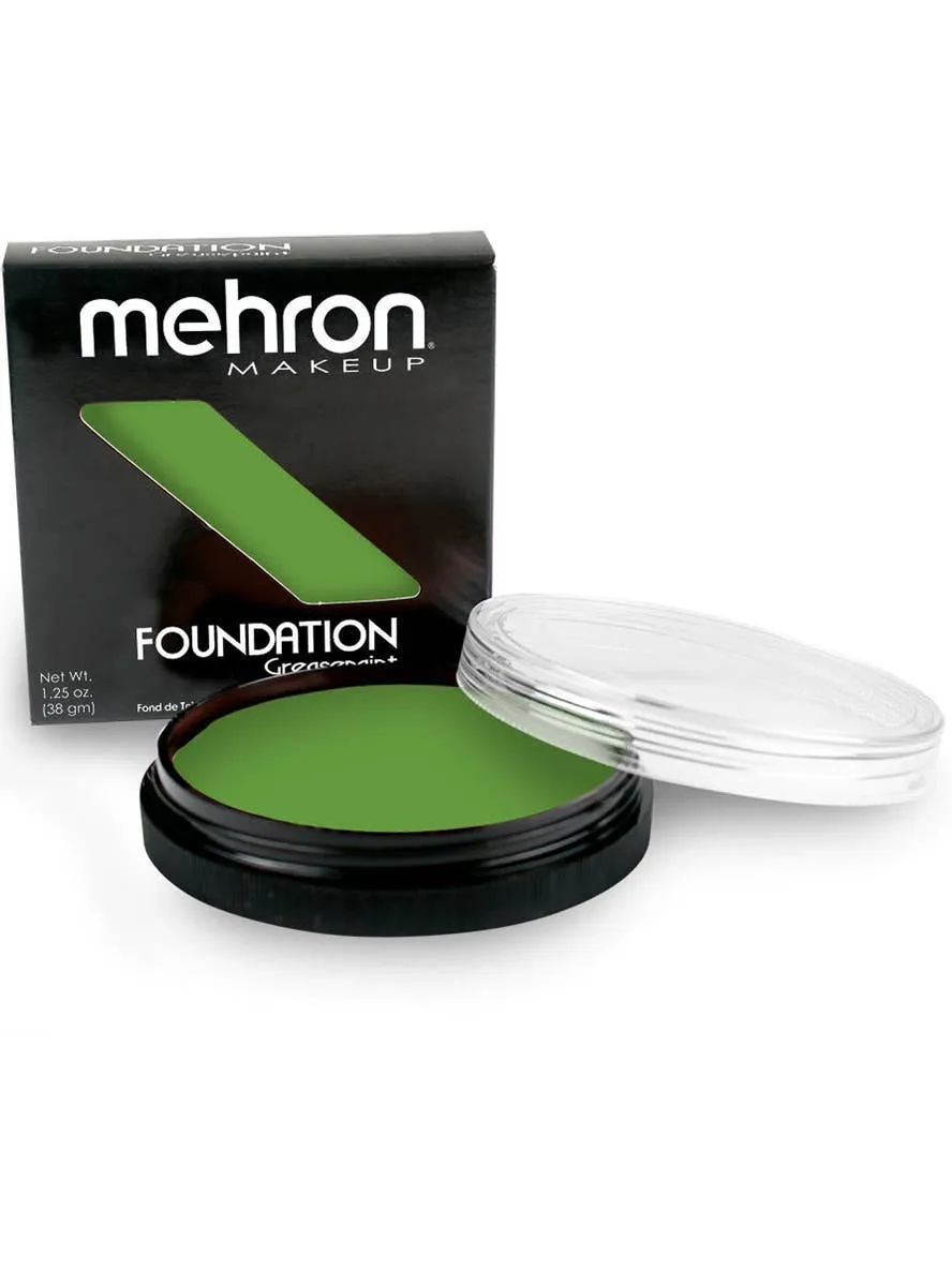 Mehron Green Greasepaint Foundation Makeup