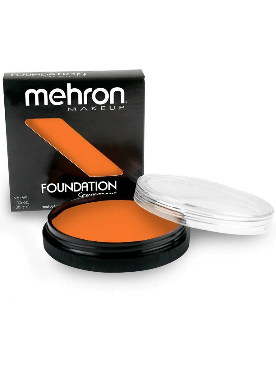 Mehron Orange Greasepaint Foundation Makeup