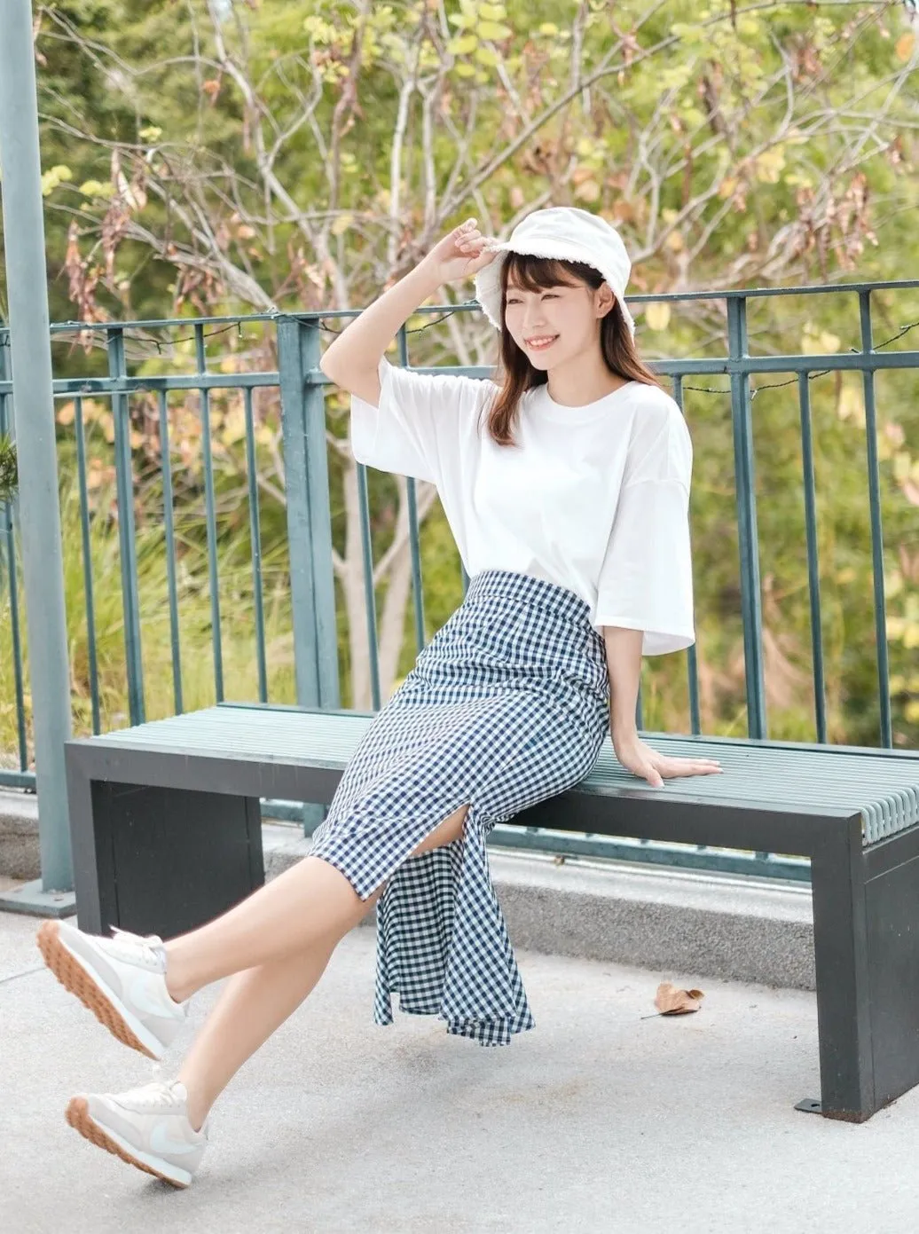 Mermaid Checkered Skirt*