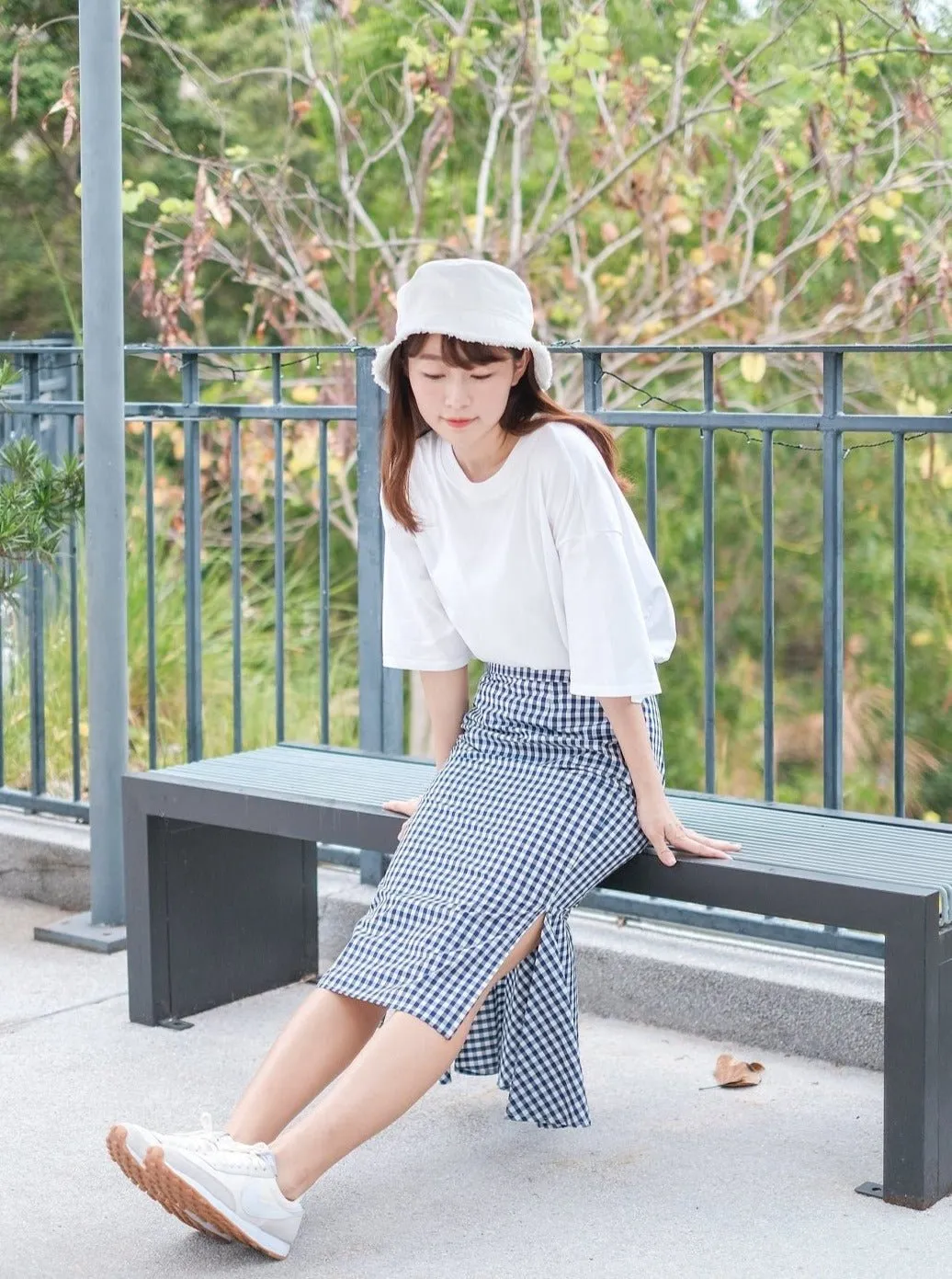 Mermaid Checkered Skirt*