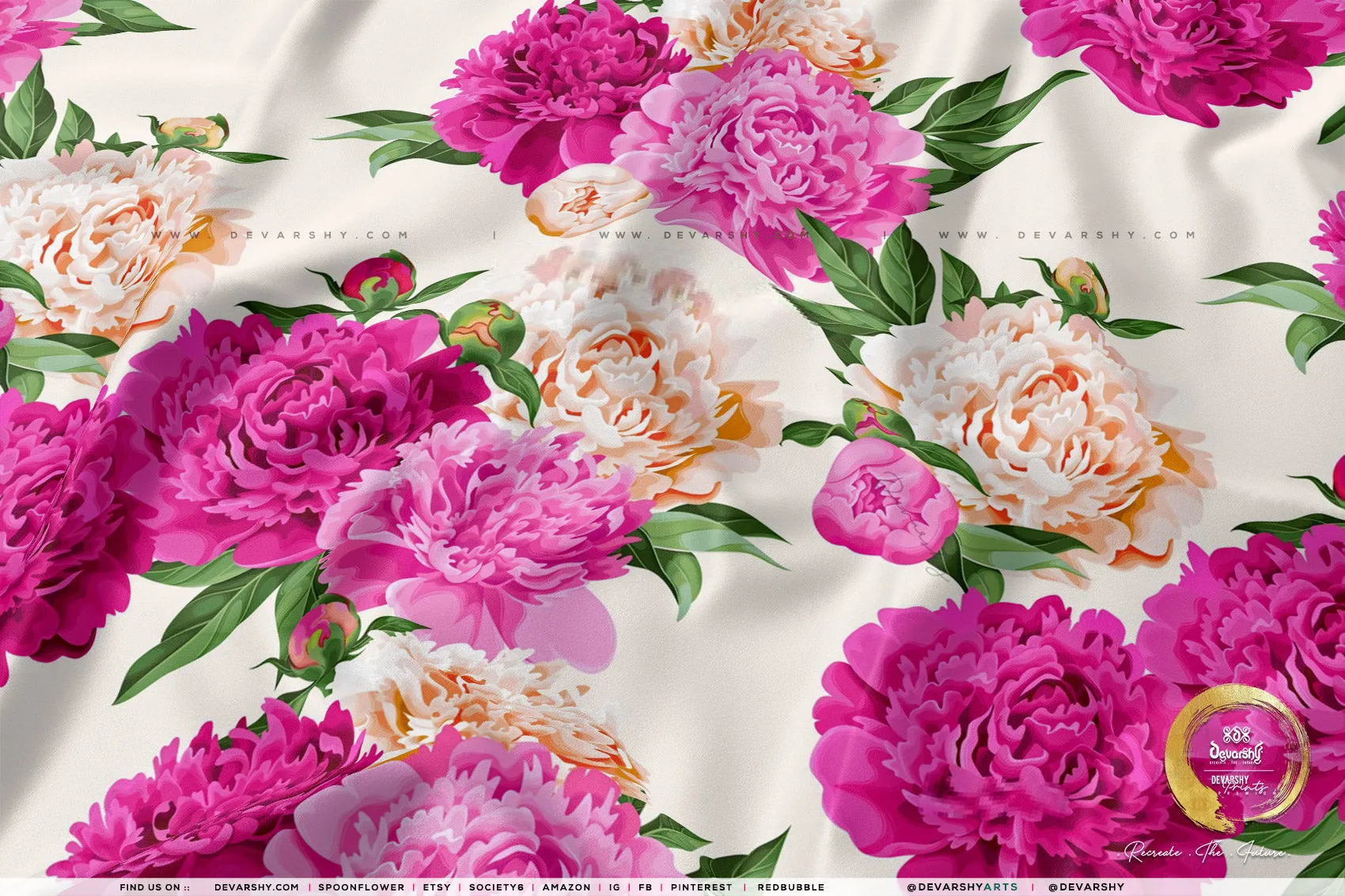 Multi Florals Apparel Fabric 3Meters , 9 Designs | 8 Fabrics Option | Fabric By the Yard | D20133