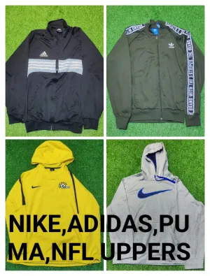 NFL,NIKE,ADIDAS PUMA BRANDED TRACK UPPERS