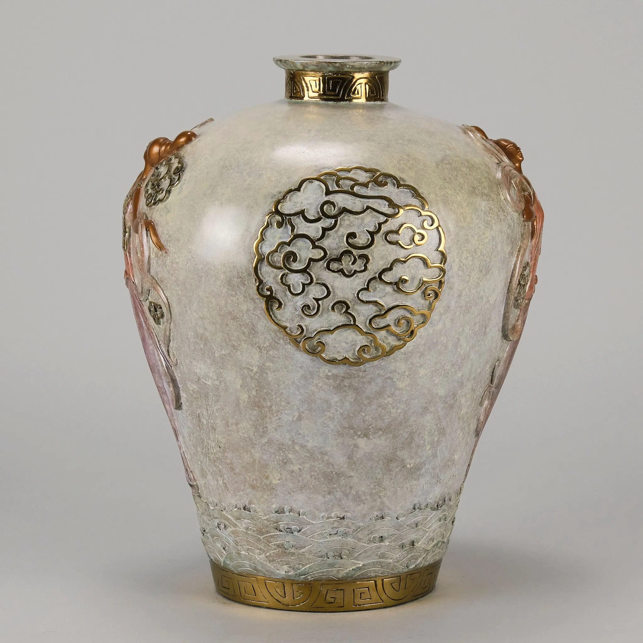 "Oriental Mystery Bronze Vase" by Erté