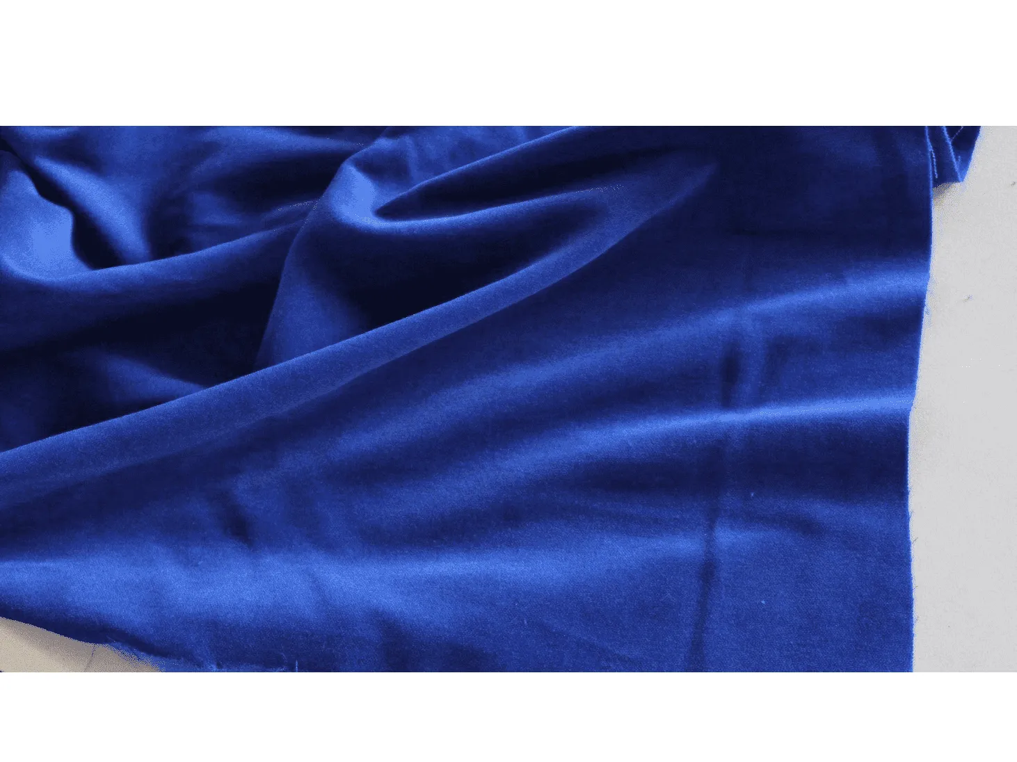 ROYAL BLUE - Cotton Dressmaking Velvet / Velveteen - Lightweight