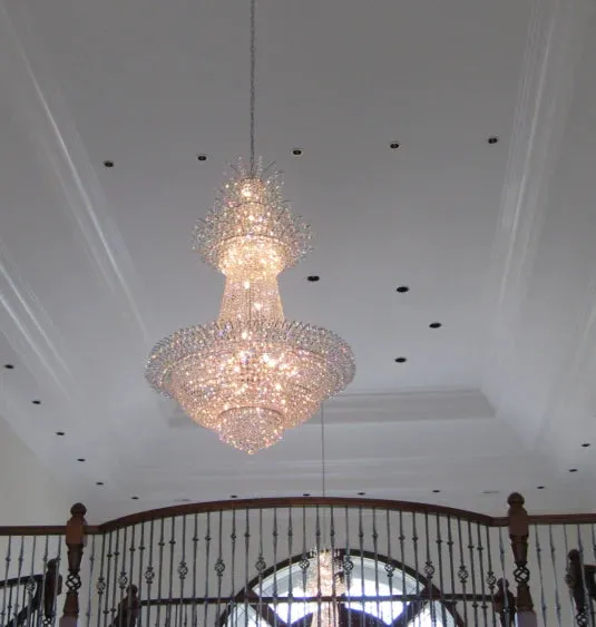 Rylight Extra Large French Classic Multi-tiered Crystal Chandelier