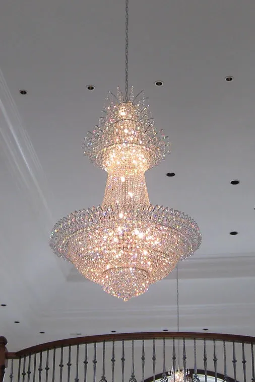 Rylight Extra Large French Classic Multi-tiered Crystal Chandelier