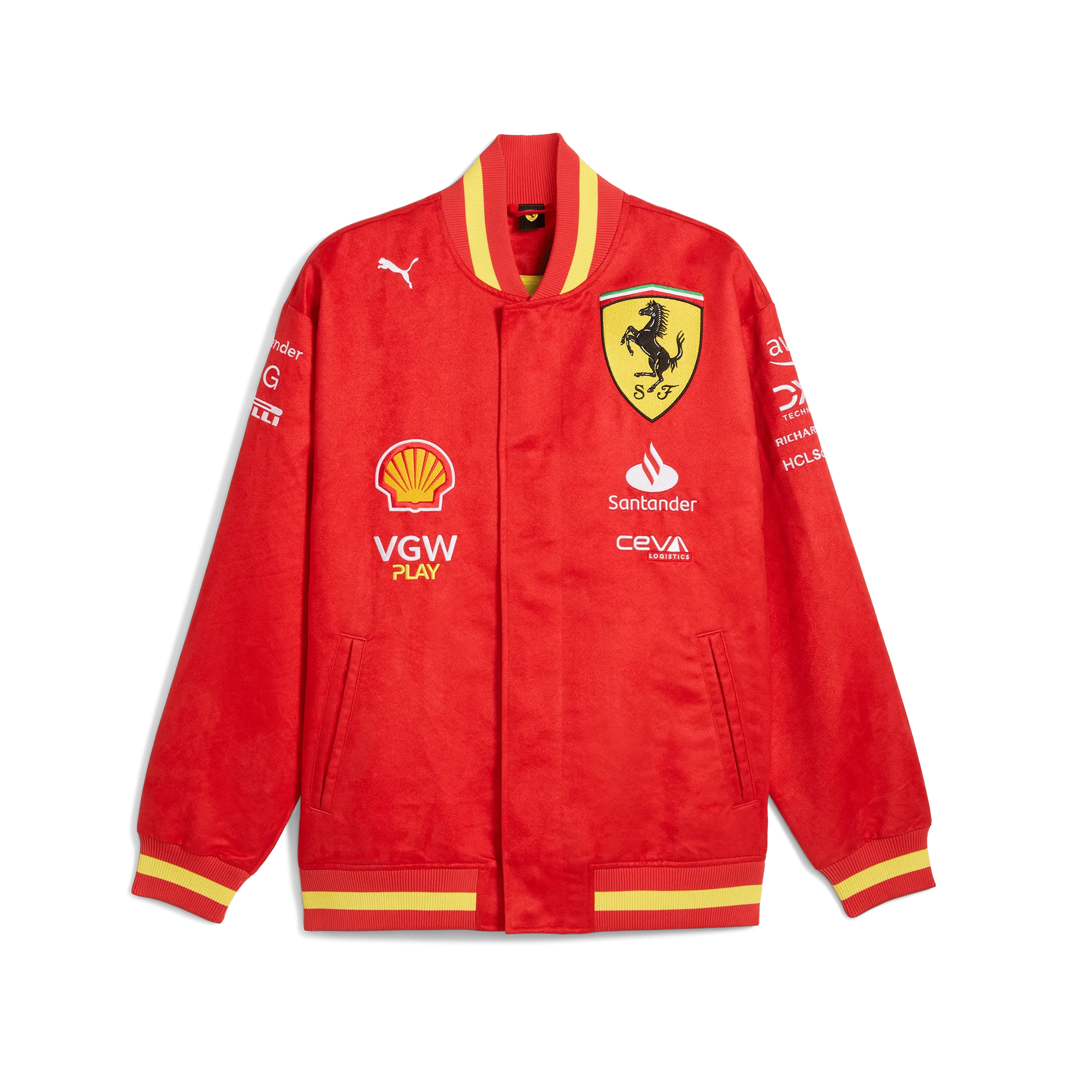 Scuderia Ferrari F1 2024 Team Replica Varsity Jacket - Red