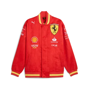 Scuderia Ferrari F1 2024 Team Replica Varsity Jacket - Red