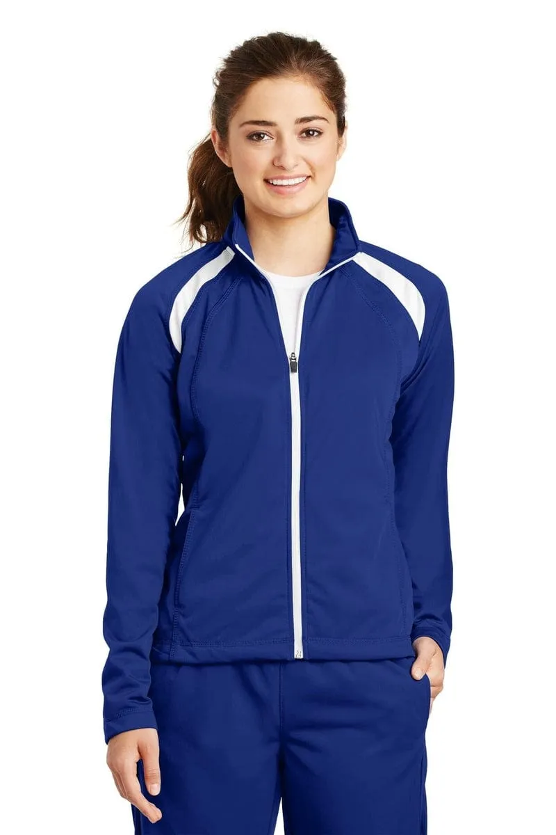 Sport-Tek LST90: Ladies Tricot Track Jacket