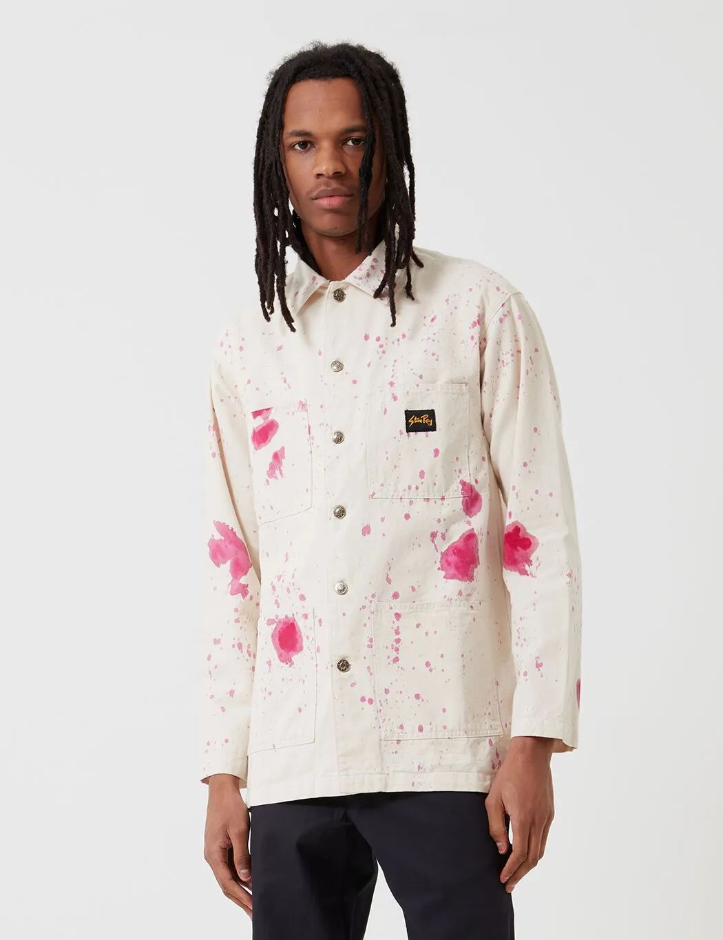 Stan Ray Shop Jacket (Paint Splatter) - Natural