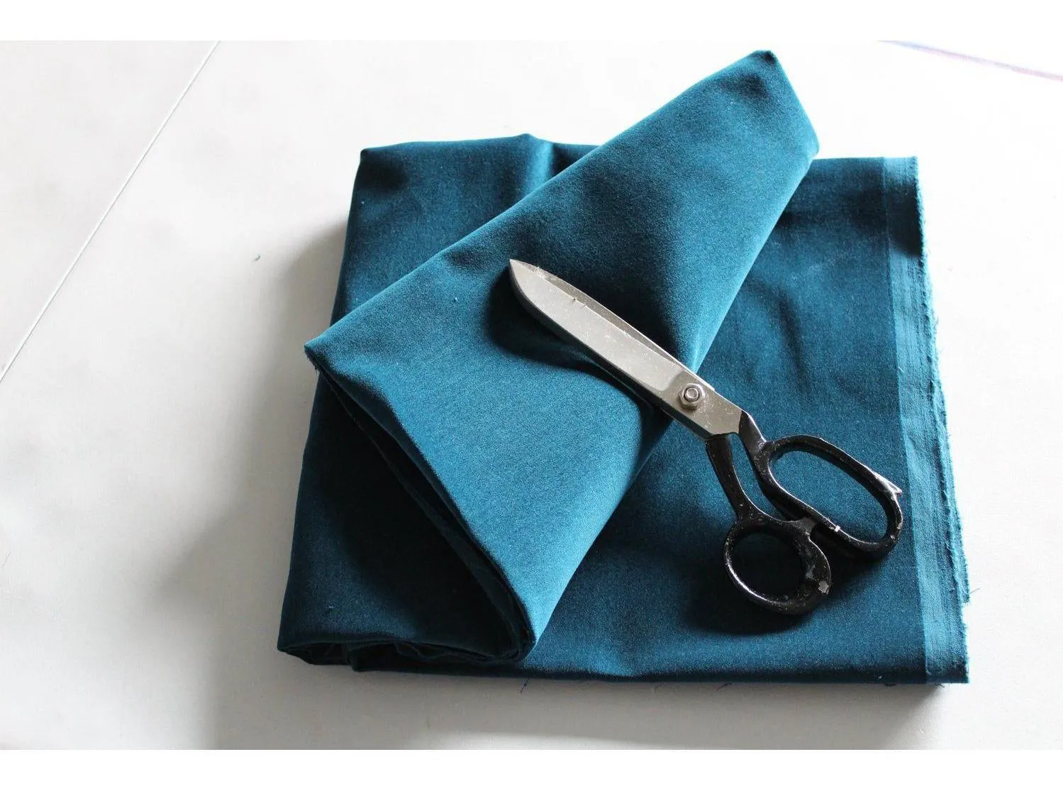 TEAL Cotton Velvet / Velveteen for Dressmaking - by Truly Sumptuous, Cushions, Clothing, Crafts and Toys