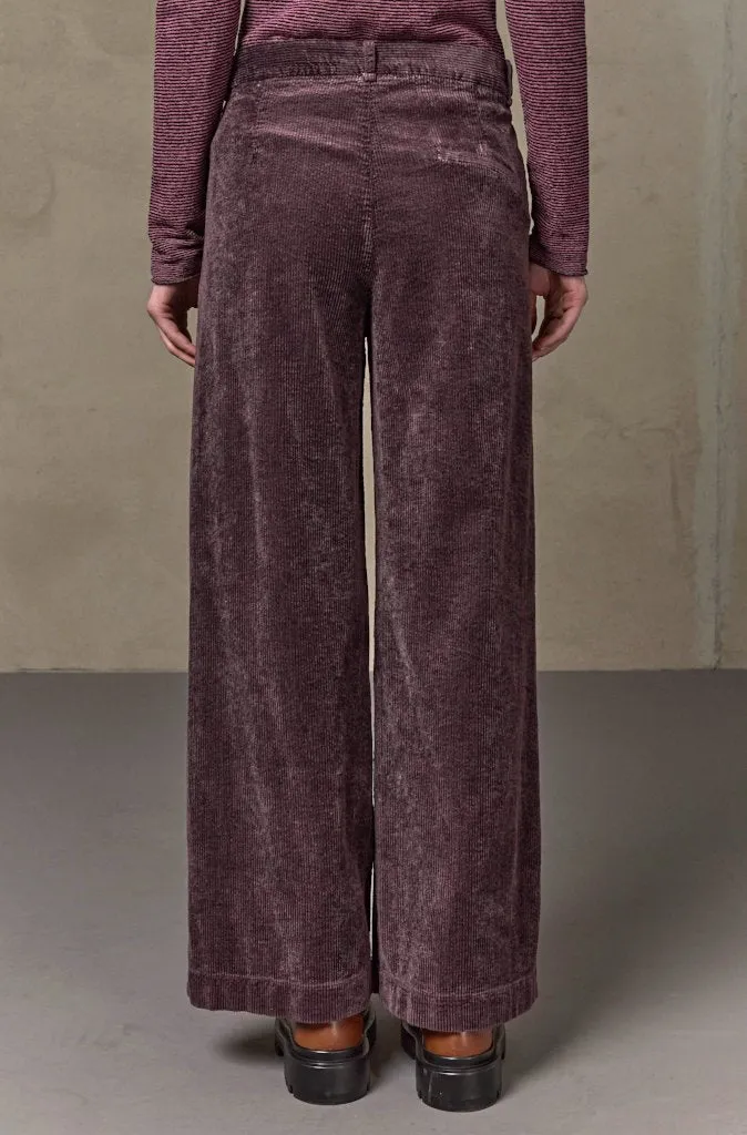 Transit Par Such Wide Leg Cord Pants in Grape