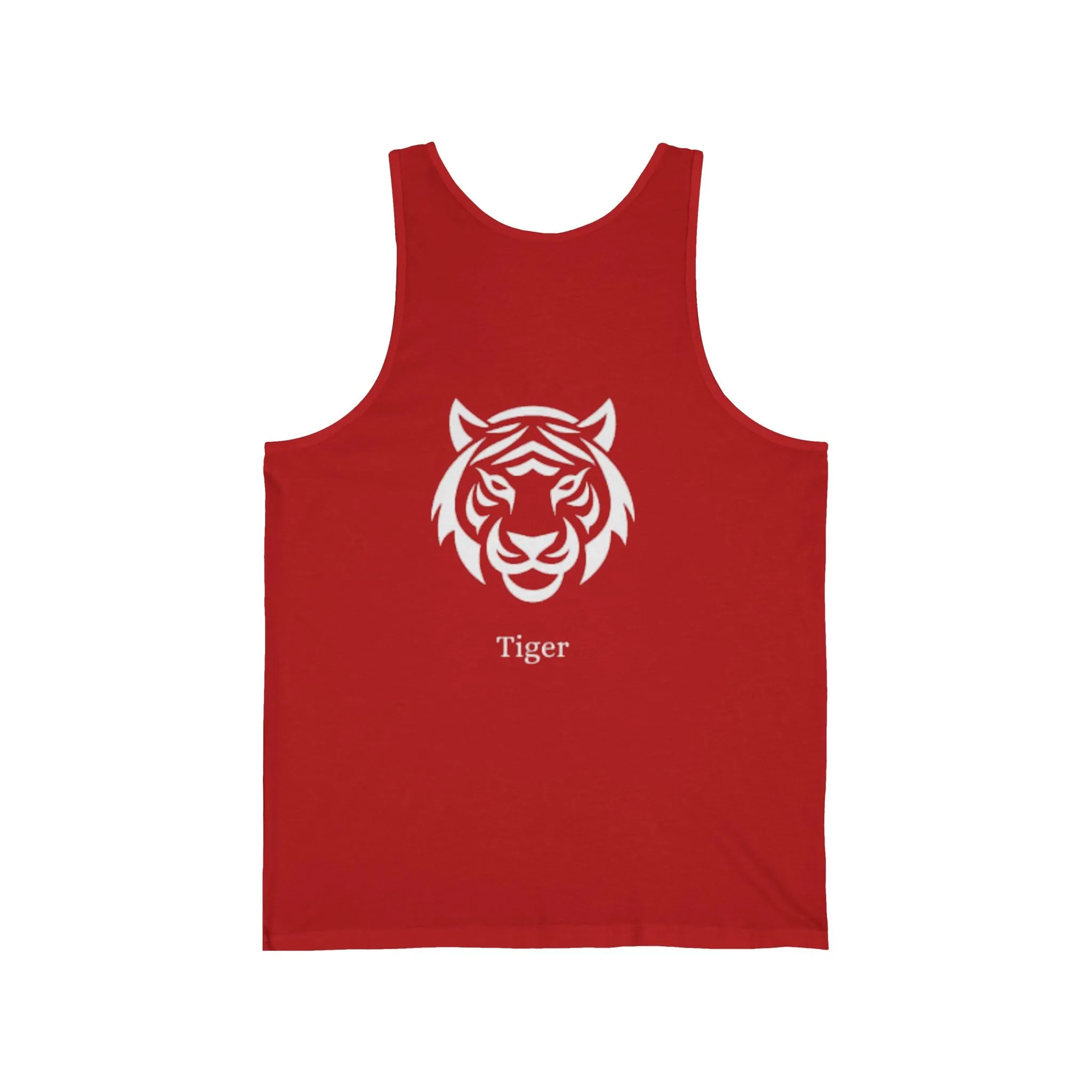 Unisex Tiger Graphic Simple Tank Top