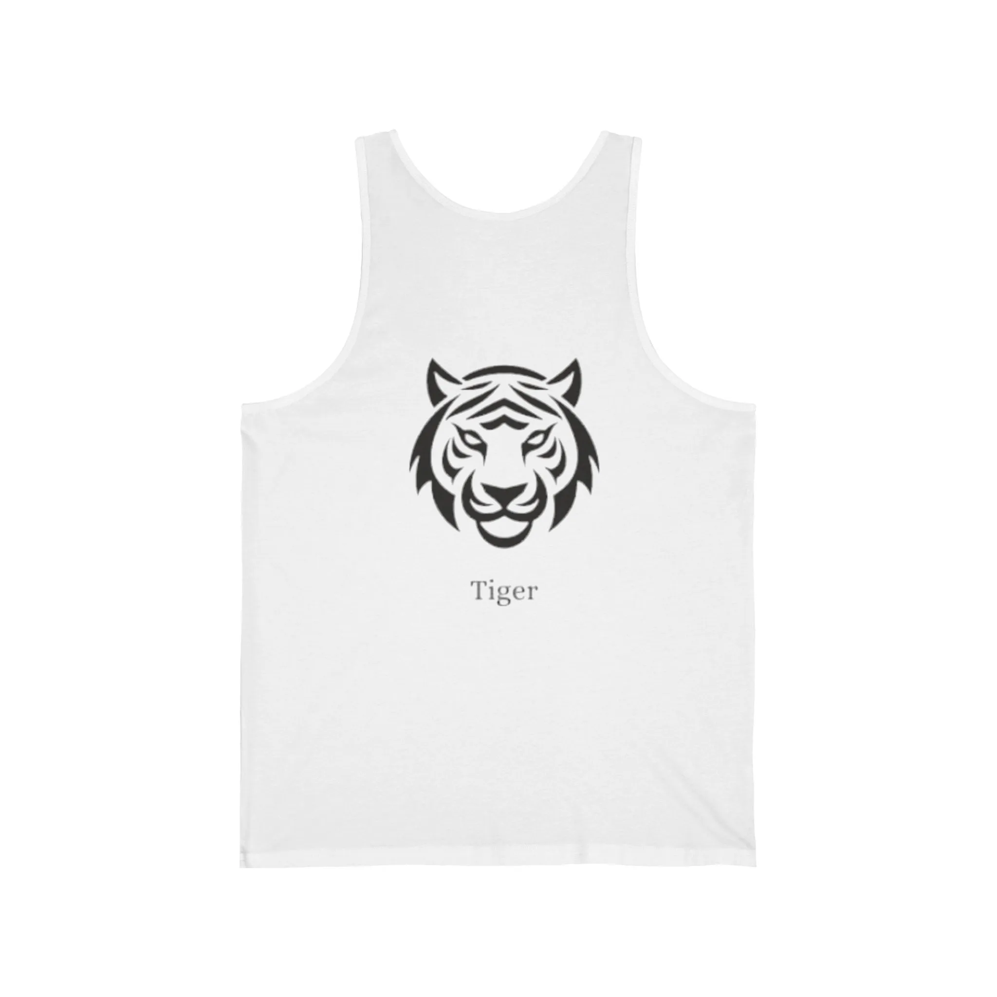 Unisex Tiger Graphic Simple Tank Top