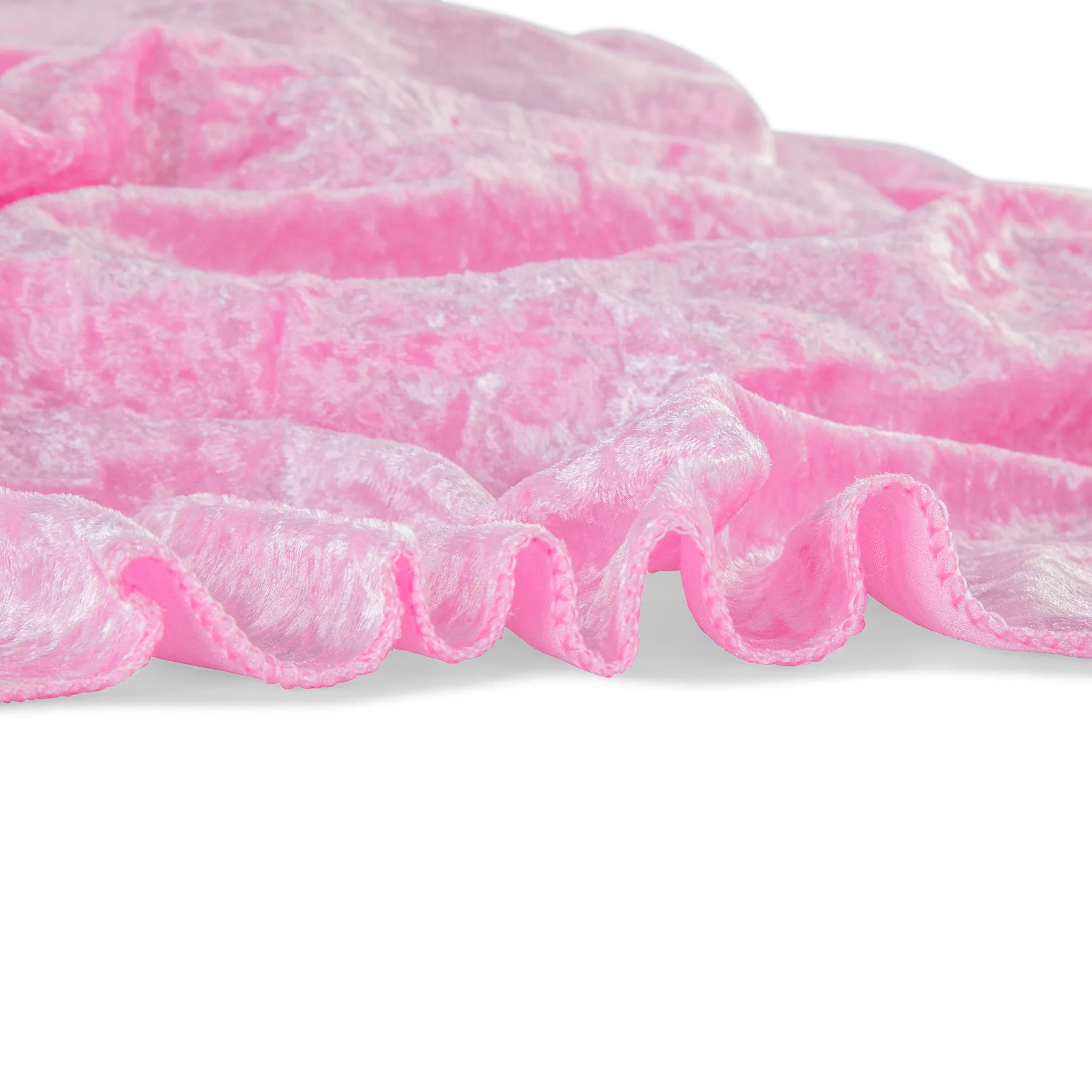 Velvet 90"x156" Rectangular Tablecloth - Pink