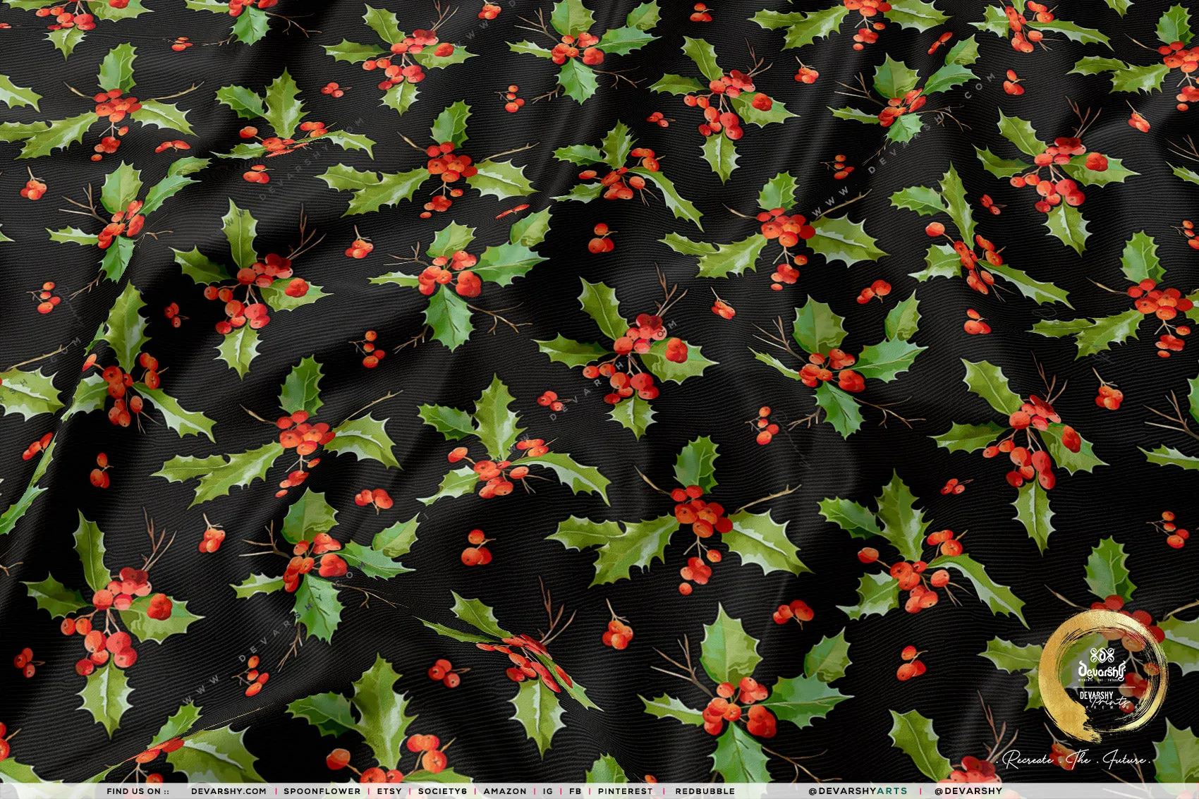 X-mas Print Apparel Fabric 3Meters , 9 Designs | 8 Fabrics Option | Fabric By the Yard | 072B