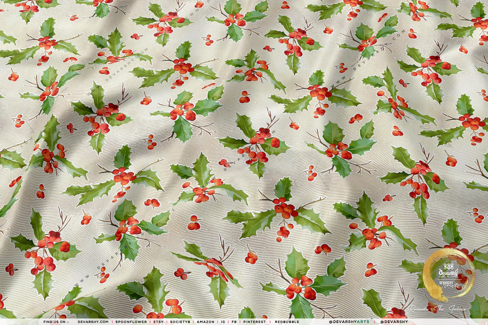 X-mas Print Apparel Fabric 3Meters , 9 Designs | 8 Fabrics Option | Fabric By the Yard | 072B